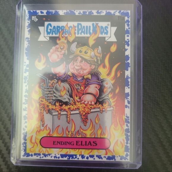 GPK X View Askew 11a Ending Elias BLUE Border Parallel Card (#'d 45/50) Mint... - Picture 2 of 3